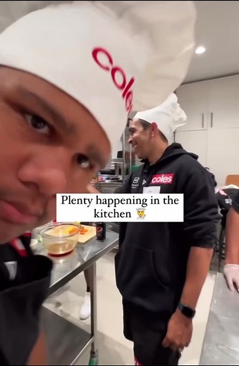 Cooking Session with Aboriginal Boys at the Eddie Betts Foundation