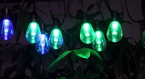 50ft Outdoor String Lights Color Changing - Patio Lights Outdoor Waterproof with 20 Dimmable RGBW Bulbs, Shatterproof, Music Mode, Connectable, Remote & App Control for Halloween, Christmas