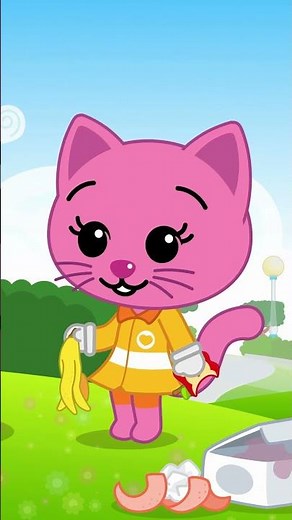 🌍 Earth Day Heroes! | Join Plim Plim’s Clean Up Crew 🧤 #NurseryRhymes #KidsSongs #PlimPlim #Shorts