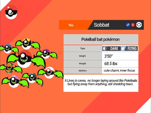 Creation of Sobbat #fakemon #pokemon