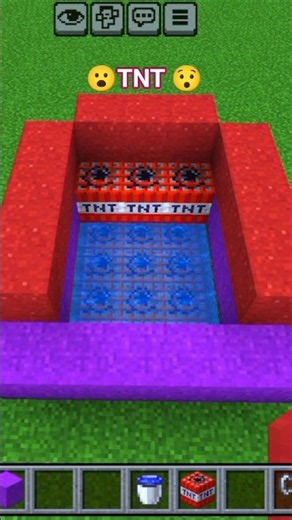 Ultimate TNT Explosion Trap in Minecraft 💥 #Shorts