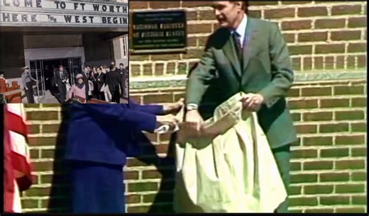 🔥🤔 YOU CANT UNSEE IT. When Reagan was shot his VP George H.W. Bush was out of town on his first ever trip. He left that morning and flew to Fort Worth, Texas. Guess what he was doing there?Bush was unveiling a plaque COMMEMORATING THE LAST PLACE JFK SPENT ON EARTH at the Texas Hotel. The same day Reagan was shot at the Hilton hotel. What if I told you Bush was in Dallas and stayed at the Sheraton Hotel on the night of 11/21/63. What if I told you that he owned an oil company called Zapata? Now