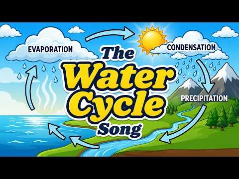 The Water Cycle Song for Kids 💧 | Learn Evaporation, Condensation & Precipitation | STEM Science