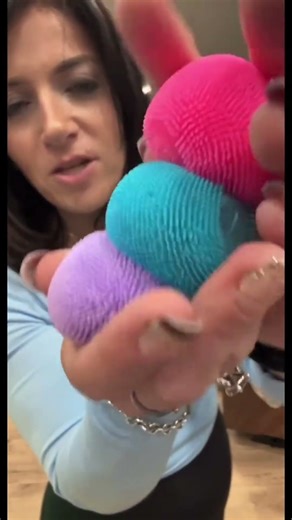 The ultimate stress squish 😍✨ The NeeDoh Fuzzball set of 3 is soft, fuzzy, and oh-so-satisfying to