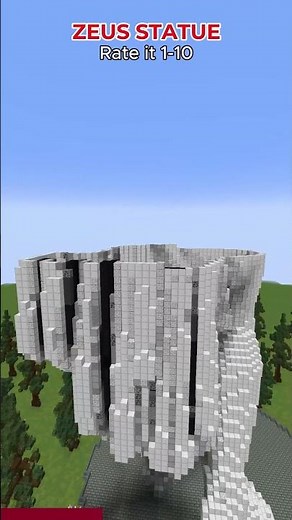 ZEUS statue build #minecraft