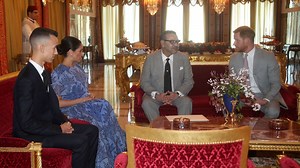 Meghan and Harry meet the king of Morocco, ,