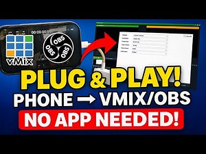 PLUG & PLAY: How to Use Your Phone as a Camera in vMix/OBS (No Apps Needed!)