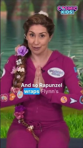 Rapunzel’s Healing Hug ✨ | Gentle Kids Yoga for Calm & Kindness #shorts