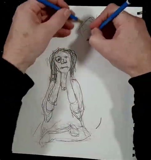 Daily Sketch #574: "Mannequin Family" Ambidextrous Sketch.