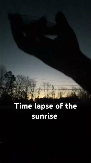 Time lapse of the sunrise ￼