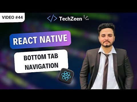 React Native Tutorial #44 : Bottom Tab Navigation in React Navigation | 2024