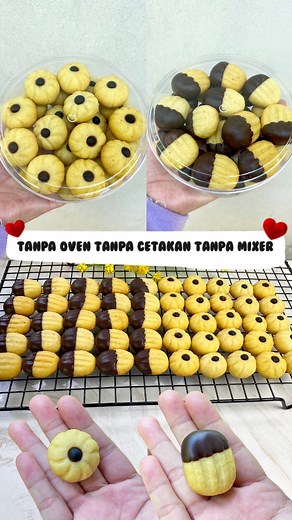 Resep mudah bikin kue kering lebaran tanpa Oven tanpa Cetakan dan tanpa Mixer #KueLebaran #KueKering #TanpaOven | Dapur Ummu Husna