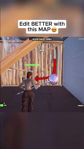 IMPROVE your EDITS with this MAP 😈 #fortnite #shorts