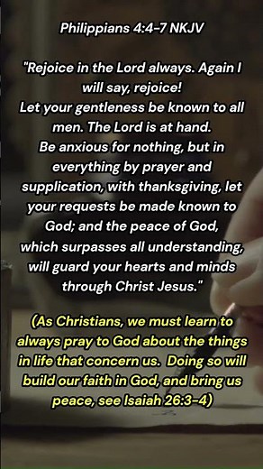 Philippians 4:4-7 NKJV #philippians #god #faith #worry
