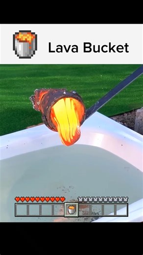 Minecraft Items in Real Life🌋🪣