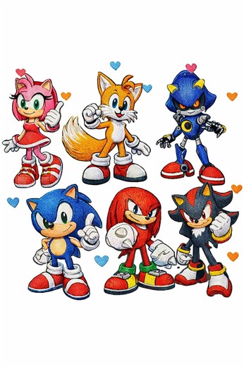 Sonic the Hedgehog Machine Embroidery Design, Gaming Character, DIY T Shirt Logo File - Etsy Australia
