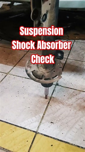 Shock Absorber Suspension Check. #automobile #mechanic #mechaniclife #service #suspension #shorts