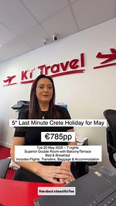 Castello Boutique Hotel & Spa in Sissi, Heraklion, Crete, Greece Tue 20 May 2025 – 7 nights Enquire for other dates & prices Superior Double Room with Balcony or Terrace €785pp B&B Price inc flights transfers baggage and accom Upgrade to a room with your own private pool for only €440pp | KT Travel Dundalk
