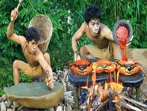 78K views · 1.9K reactions | The infinity stone Cutting Make pot for cooking crabs #Amazing #reelsvideo #food #cooking #love #happy | Survival Life | Facebook