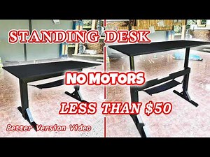 How to Make Standing Desk || How to Make Adjustable Desk (Better Video Version)