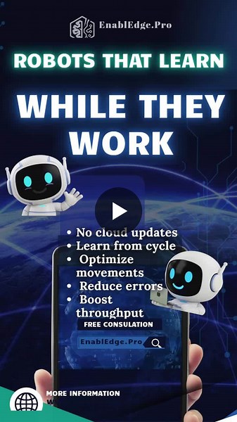#edgeai #industrialrobotics #aiattheedge #smartmanufacturing #factoryautomation #enabledgepro #digitaltransformation #physicalai | EnablEdge.Pro