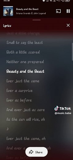 Beauty and the Beast - Lyrics and Playlist Access