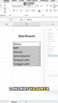 Tips Excel: Cara Membuat Titik Dua / colon (:) jadi Rapi dan Lurus Otomatis​ ⁨@proskill_sch_id⁩