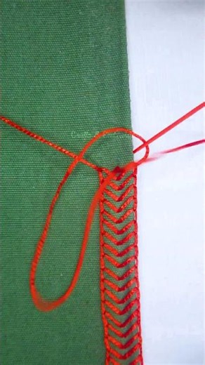Beautiful viral border lace embroidery design 😍 #diy #tutorial #embroidery
