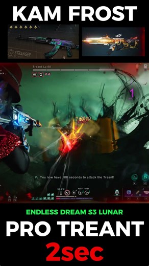 ONCE HUMAN PRO TREANT 2sec KAM ABYSS GLANCE🥶#oncehuman