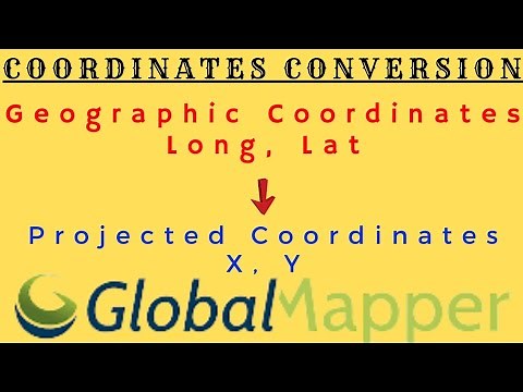 Global Mapper Coordinate Converter | Latitude and Longitude to UTM using Global Mapper