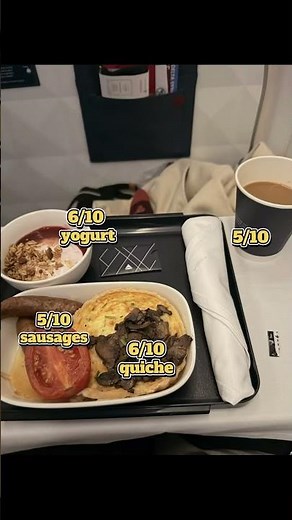 Everything I ate on a 10 hour flight to Paris