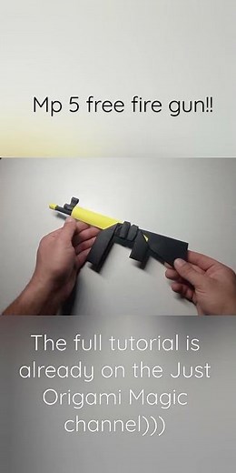 Origami Gun | How to Make a Paper Gun MP 5 | Easy Origami Weapons DIY | Paper Crafts