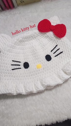 Crochet Hello Kitty Bucket Hat: A Handcrafted Delight