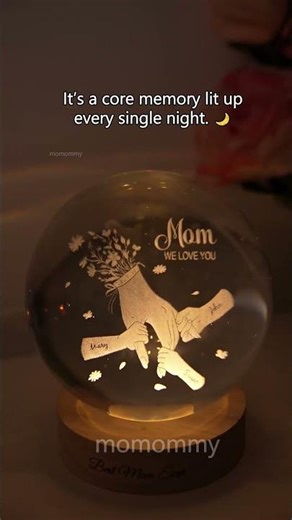 The Ultimate Mother's Day Gift? 😭✨ Custom 3D Crystal Lamp (Favorite Child Status Secured!)