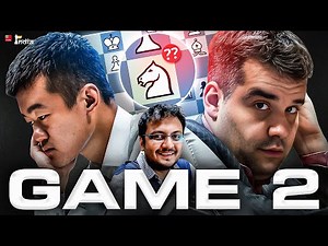 It took Nepo 13 games to achieve this! Ding vs Nepo | Game 2 | World Championship 2023