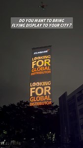 Do you want to bring flying display to your city?#ledglass #leddisplay #ledscreen #displayglass #ledfilm #transparentdisplay #ledscreen #3ddisplay #glassdisplay #filmbaseleo #chinafactory #madeinchina #flyingdisplay | FilmbaseTech-Leo