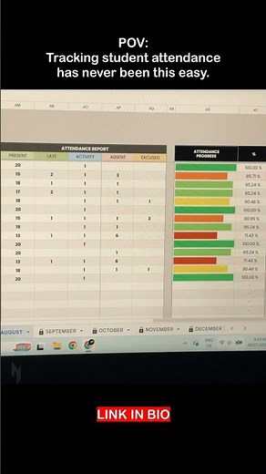 Student Attendance Tracker #studentattendance #attendancetracking #attendancesheet #attendancesystem