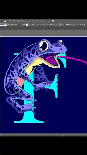 Drawing process in Adobe Illustrator ✨✍️