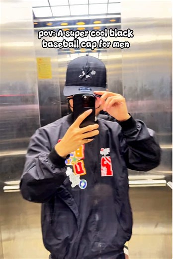 A super cool black baseball cap for men #newera #neweracap #fashion #valentinedays #fyp