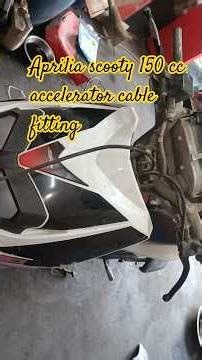 aprilia #scooty 150cc accelerator cable fitting #scooty
