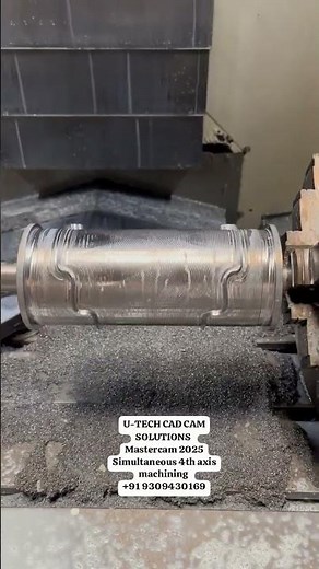 Lear Mastercam 2025 simultaneous 4th axis vmc programming and get placed 100% #mastercam #4thaxis