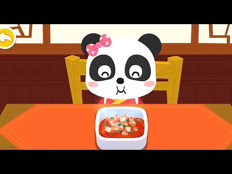 Little Panda's Chinese Repices | Panda Chef | Cooking In Kitchen | Babybus Games For Kids