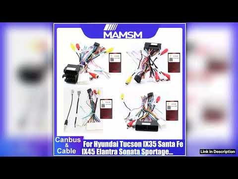 Car Radio Canbus Box Adaptor Decoder Cable For Hyundai Tucson IX35 Santa Fe IX45 Elantra Sonata