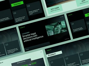 Judix AI – LegalTech Pitch Deck Design