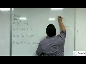 AQA A-Level Further Maths D10-04 Modulus: More Examples of Solving Equations