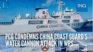 12K views · 256 reactions | WATCH: The Philippine Coast Guard condemns the Chinese Coast Guard’s “illegal” and “dangerous” use of water cannon against its vessels escorting boats delivering supplies to Armed Forces of the Philippines personnel in the West Philippine Sea last Saturday, August 5. | INQUIRER.net | Facebook
