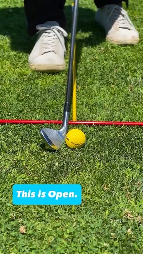 It’s really simple. The lines on the club face have to be perpendicular to the target line, perpendicular to your collarbones. Once you do that, the club face is square then you can make your golf swing and move the ball forward. If it’s moving sideways, unintentionally, hit me up. #golf #golftips #instruction | Amanda Beeler Golf Coaching