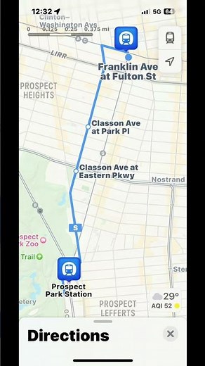 Franklin Av Shuttle train Replacement Bus between Prospect Park and Franklin Av
