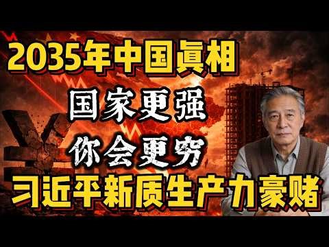 2035中国真相：国家更强，你会更穷｜习近平的新质生产力豪赌 #中国经济 #中国政治 #习近平 #经济危机 #经济分析 #新质生产力 #房地产 #投资建议 #经济转型 #贸易顺差 #人口老龄化 #老钱