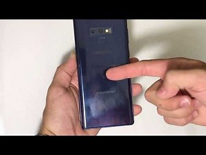 How to remove the back cover of the Samsung Galaxy Note 9
